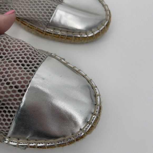 Sam Edelman Circus Womens Jute Mesh Silver Lena Espadrille Flats US 9.5M - Picture 5 of 10